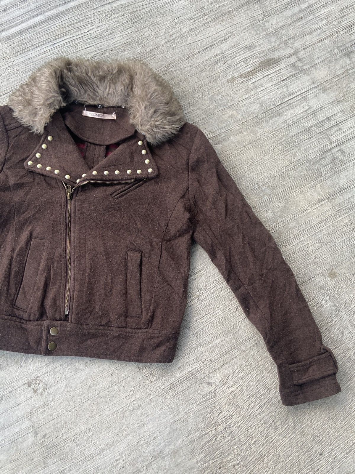 If Six Was Nine Vintage Resoneck cropped jacket like punk style Size S / US 4 / IT 40 - 2 Thumbnail