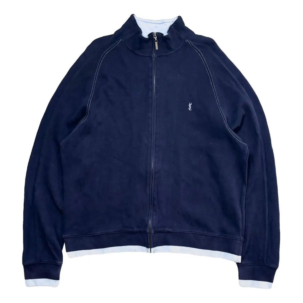Yves Saint Laurent Vintage Yves Saint Laurent Zip Sweater Size US XL / EU 56 / 4 - 1 Thumbnail