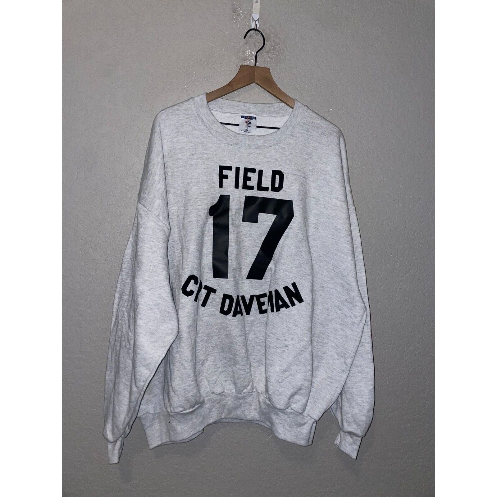 Jerzees Vintage Gray Jerzees Sweatshirt Captain Daveman Field 90s 3X Size US XXL / EU 58 / 5 - 1 Thumbnail