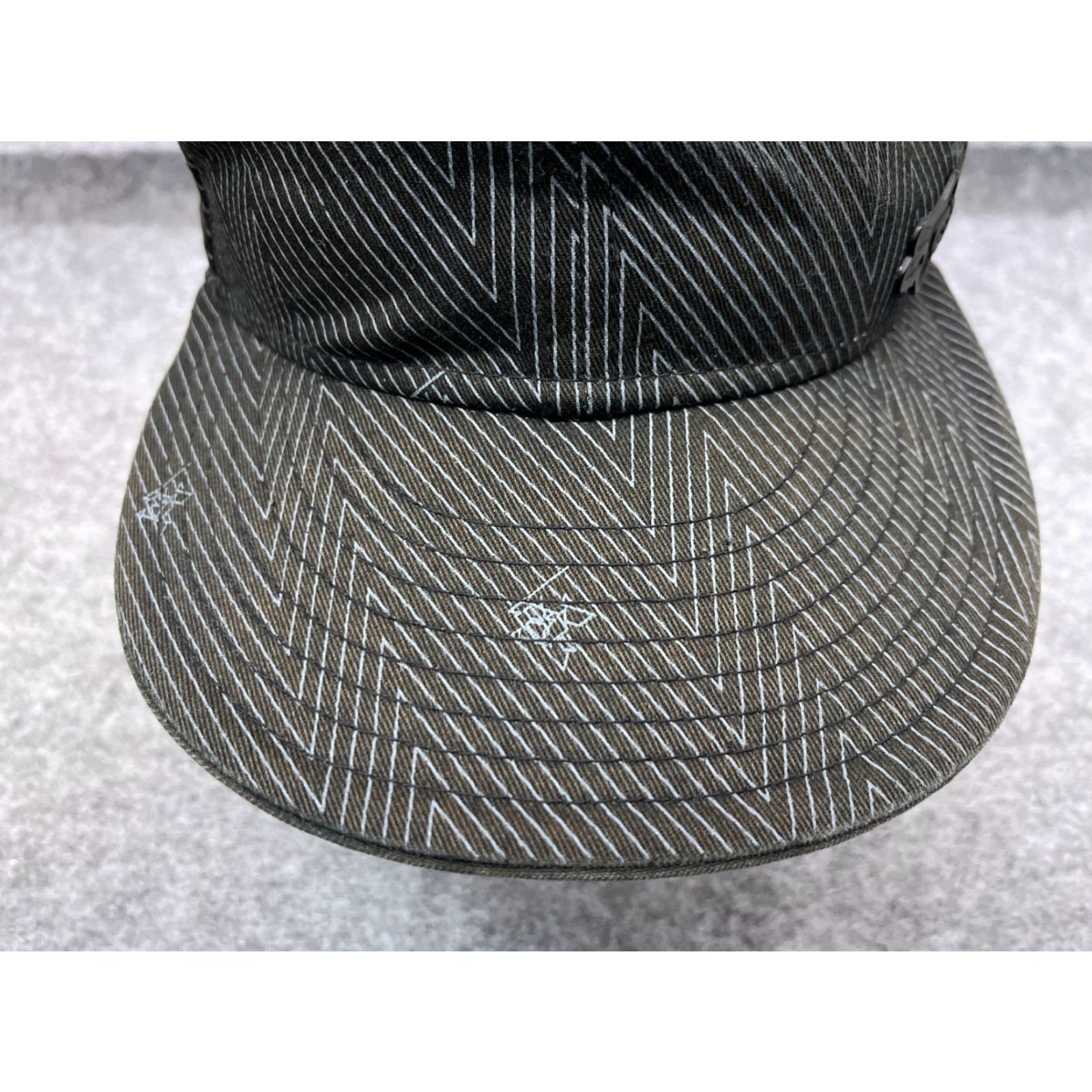 New Era New Era Fox Racing Hat Cap Fitted 7 1/4 Adult Black Cotton Geometric AOP 100% Nylon? Wait. Size ONE SIZE - 3 Thumbnail