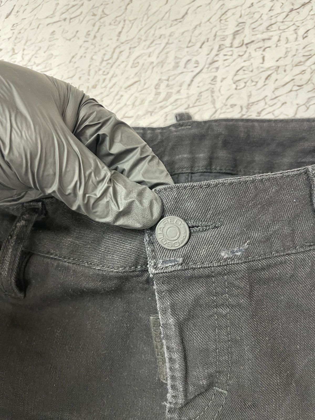 Dsquared2 Dsquared d2 black basic denim jeans pants leg zippers Size 28" / US 6 / IT 42 - 17 Thumbnail