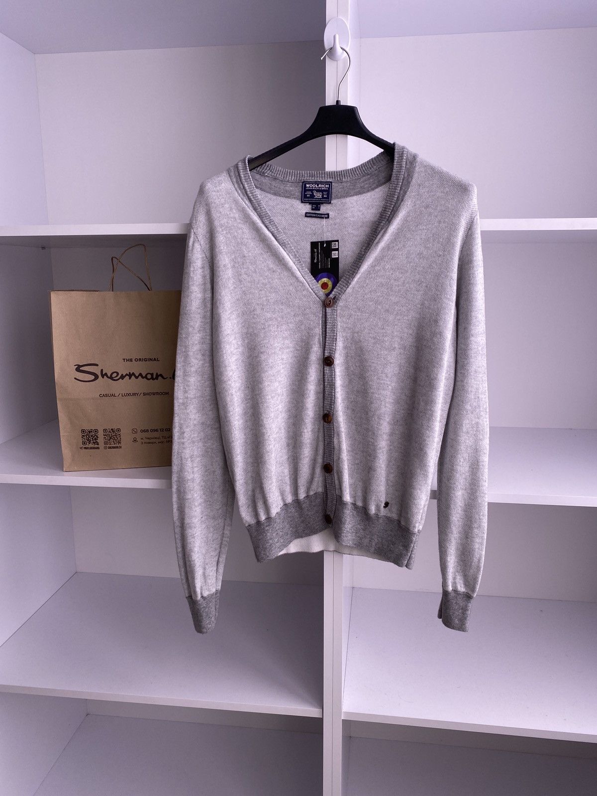 Vintage Vintage Woolrich long sleeve Cardigan sweatshirt Size US L / EU 52-54 / 3 - 1 Thumbnail