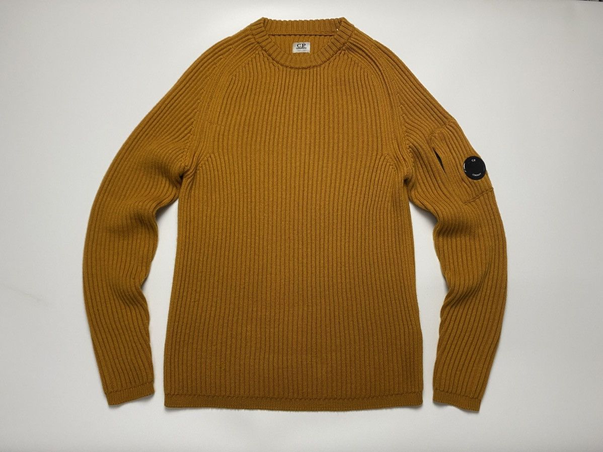 C.P. Company Cp Company Rib Merino Knitted Wool Lens Sweater Size US M / EU 48-50 / 2 - 2 Thumbnail