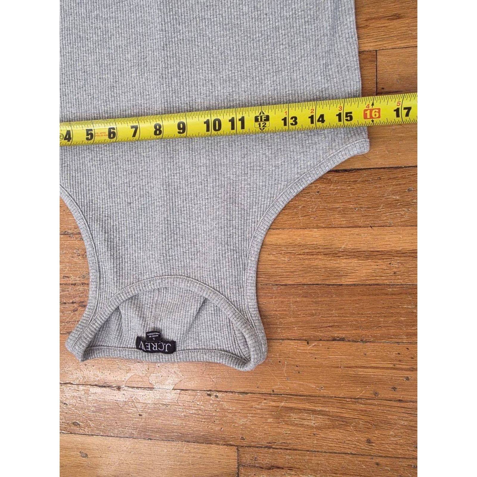 J.Crew J. Crew RIBBED TANK TOP Grey cotton women Y2K Large A001663 Size L / US 10 / IT 46 - 5 Thumbnail