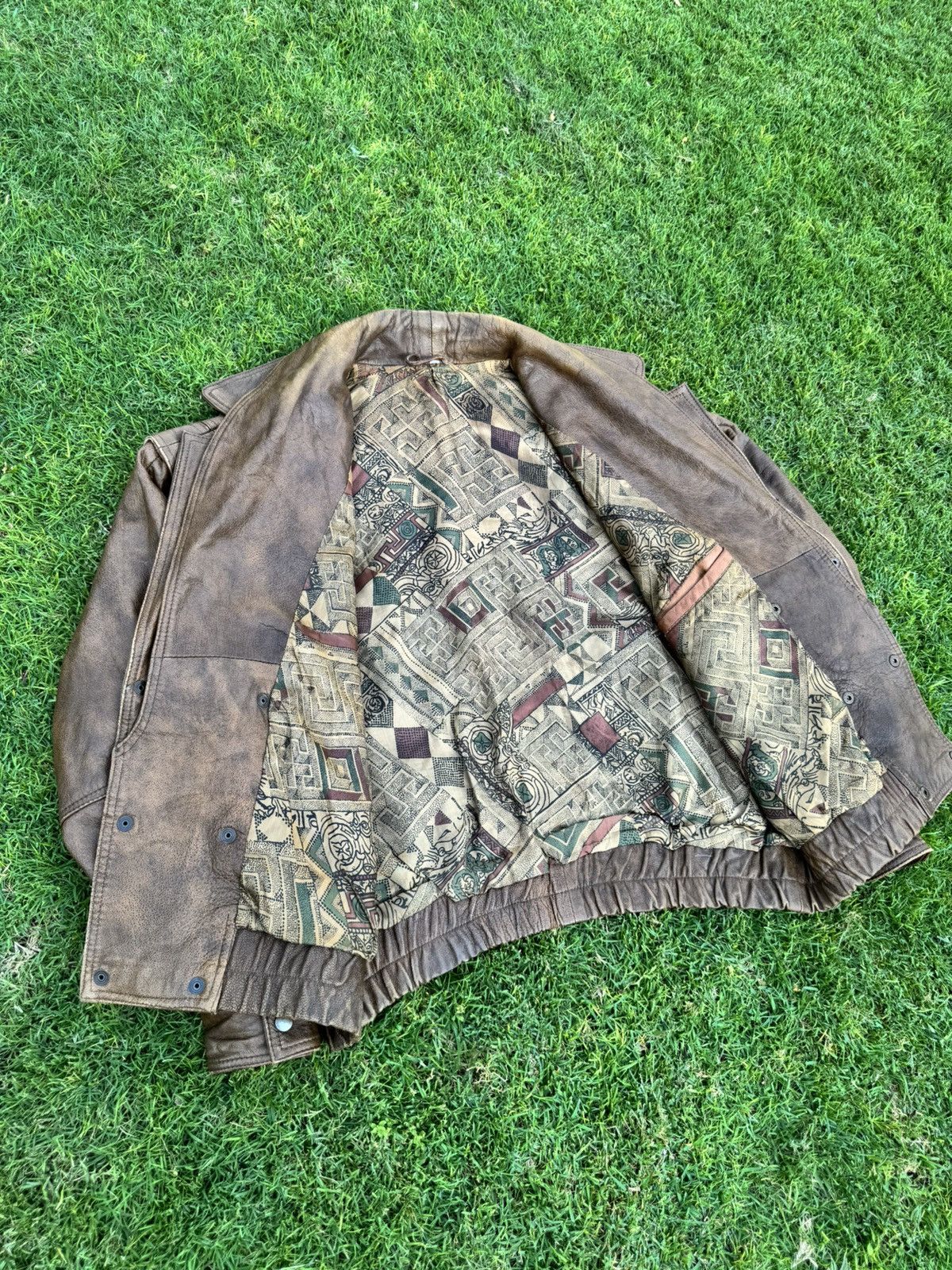 Vintage Vintage jacket echtes leder capia Size US L / EU 52-54 / 3 - 10 Thumbnail