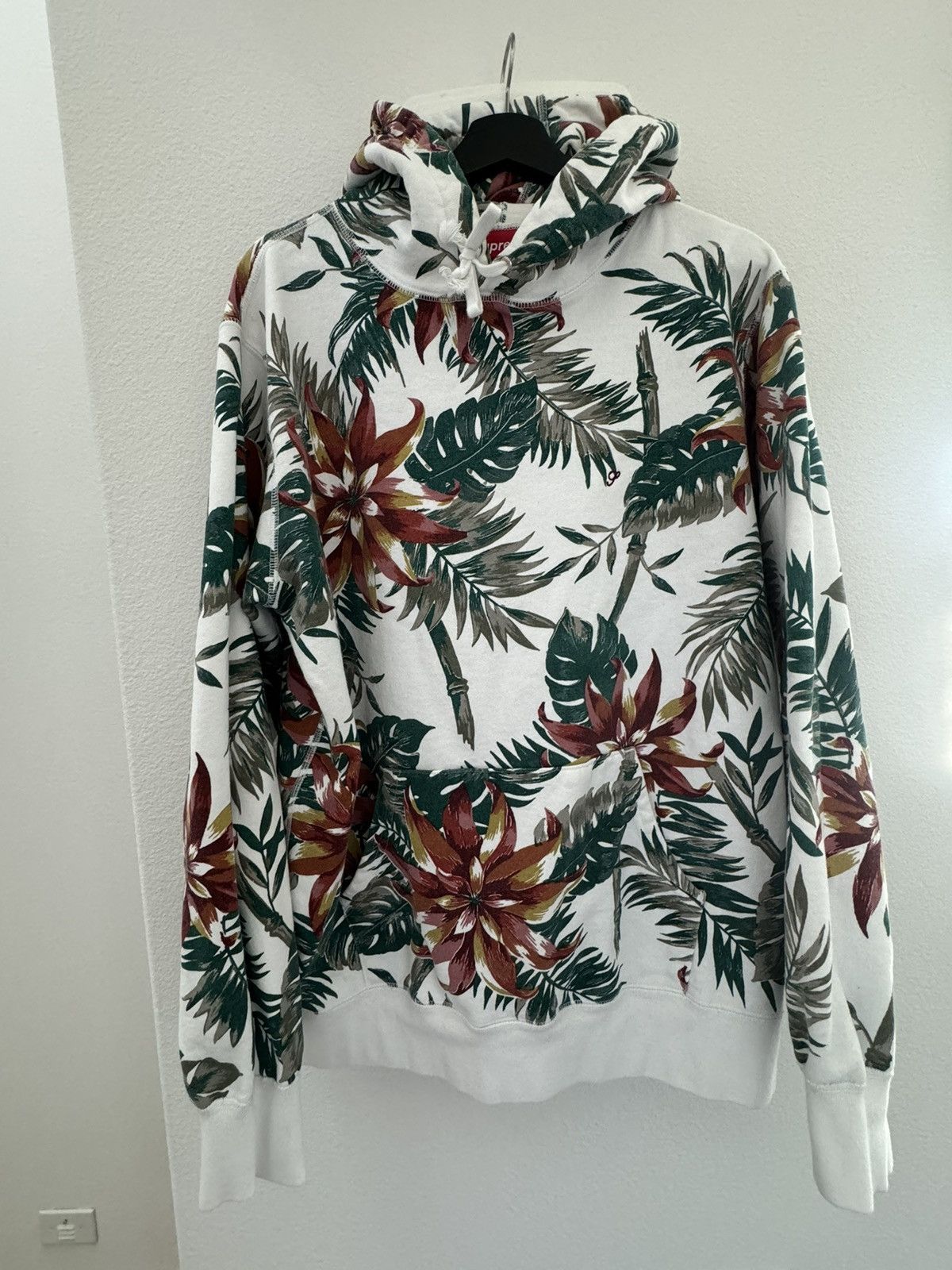 元の価格 赤L Supreme Floral Print Hooded | www.deal-foundation.com