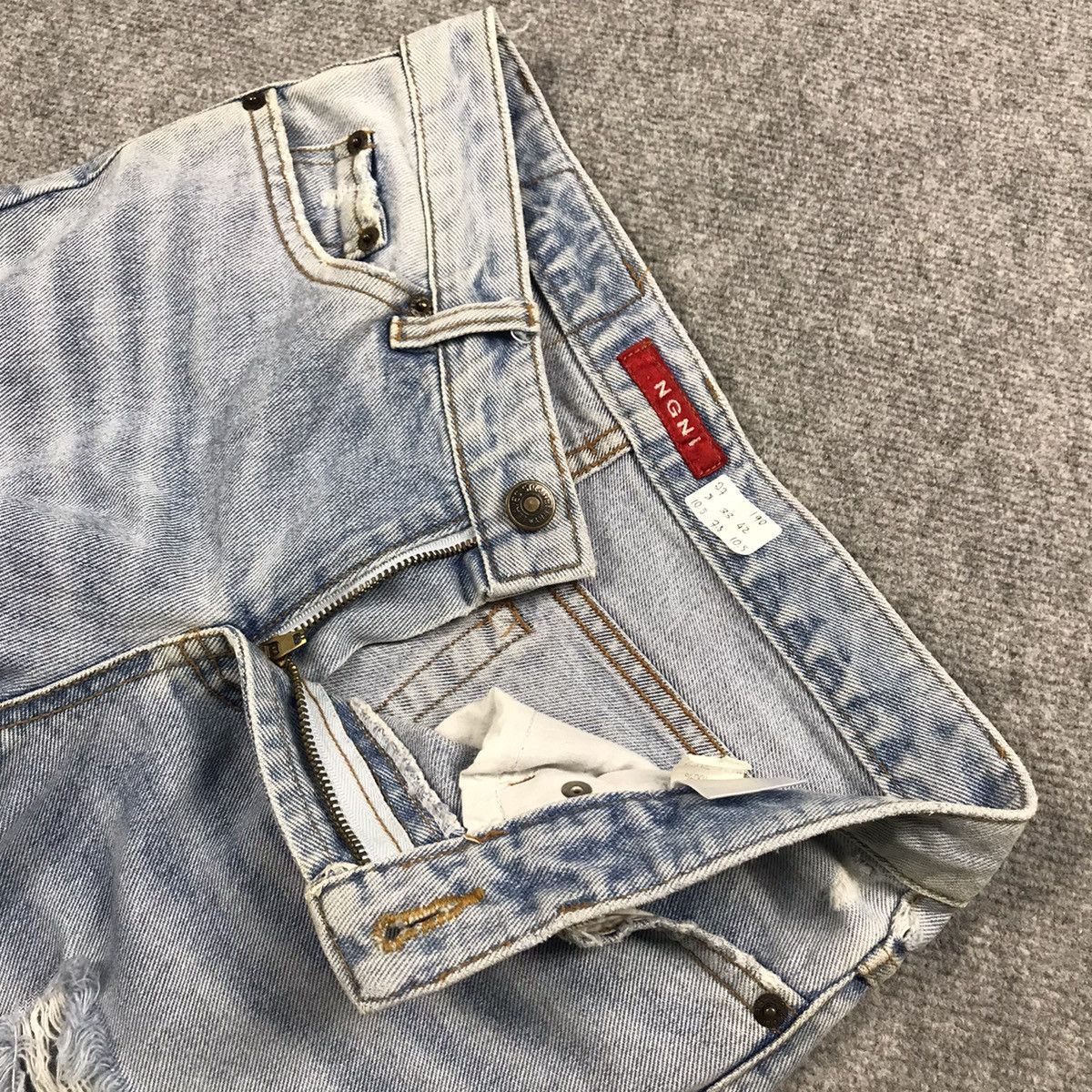 If Six Was Nine × Japanese Brand Flare Jeans boot cut distressed denim Ngni brand japan pants Size 27" / US 4 / IT 40 - 14 Thumbnail