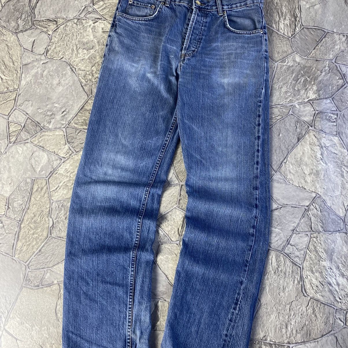 Yohji Yamamoto Yohji Yamamoto Y-3 Adidas Embroidered Big Logo Jeans Size US 32 / EU 48 - 9 Thumbnail