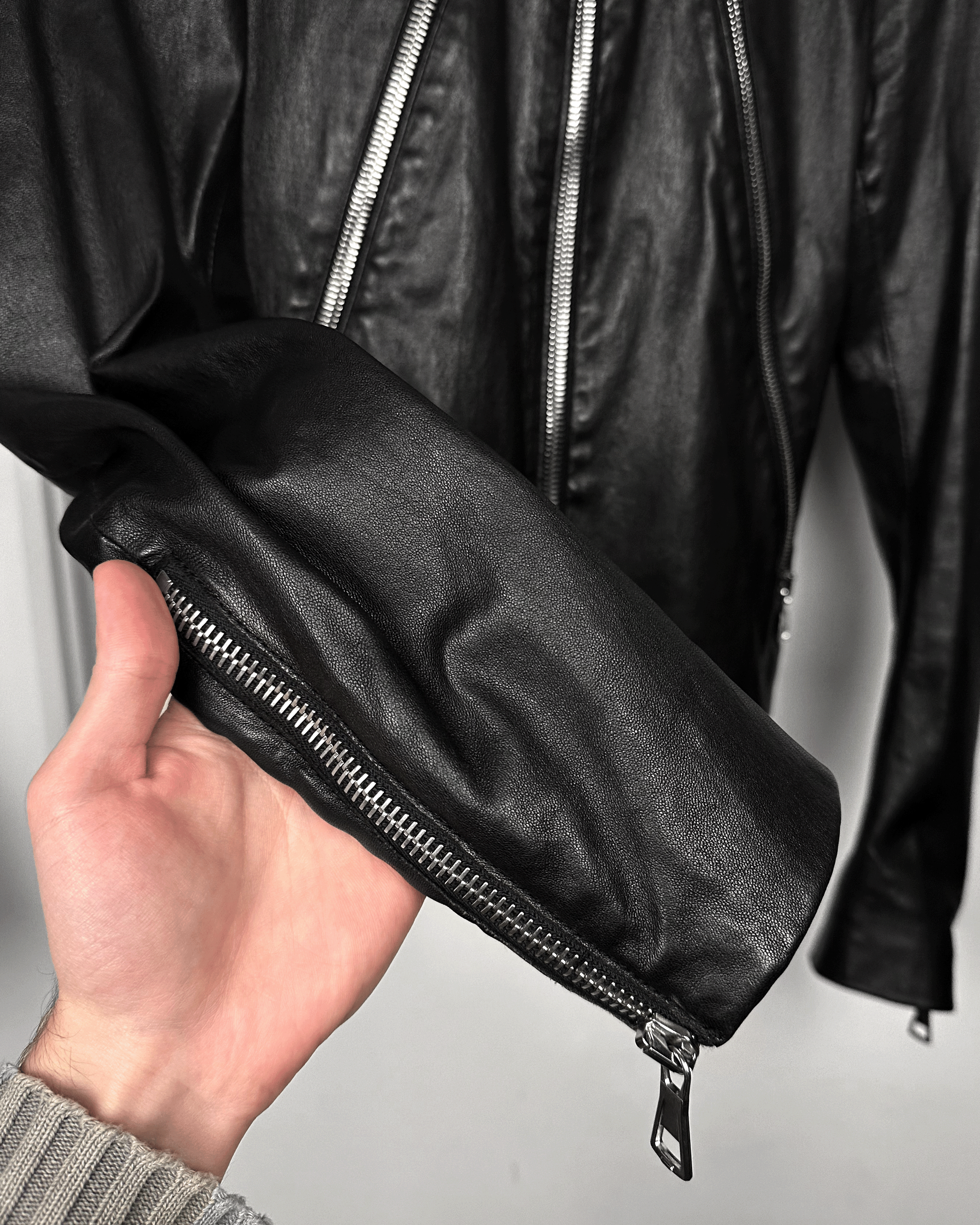 Maison Margiela Maison Margiela 5 Zip Leather Jacket Size US S / EU 44-46 / 1 - 6 Thumbnail