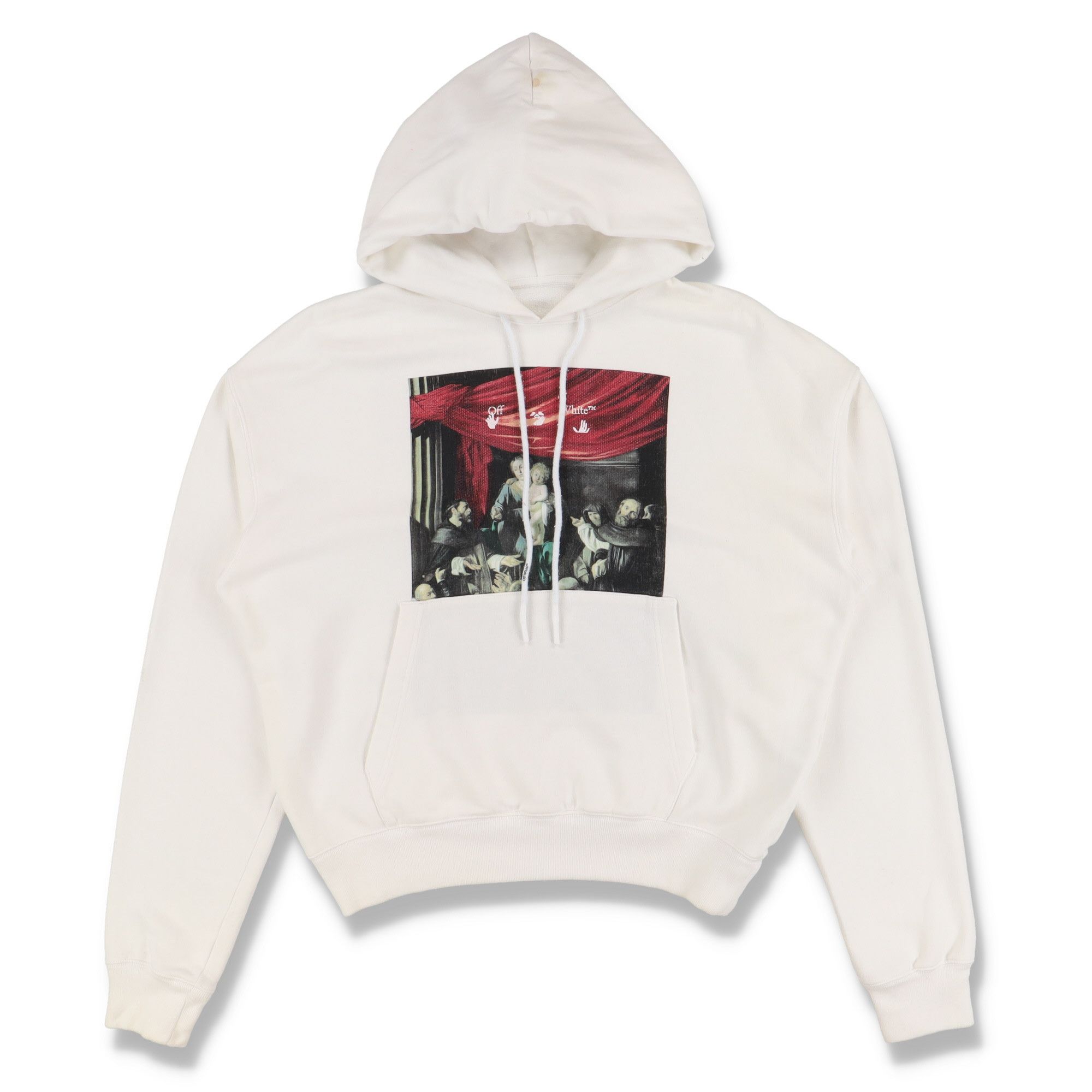 Off-White White Caravaggio Arrows Oversized Hoodie Size M / US 6-8 / IT 42-44 - 2 Thumbnail