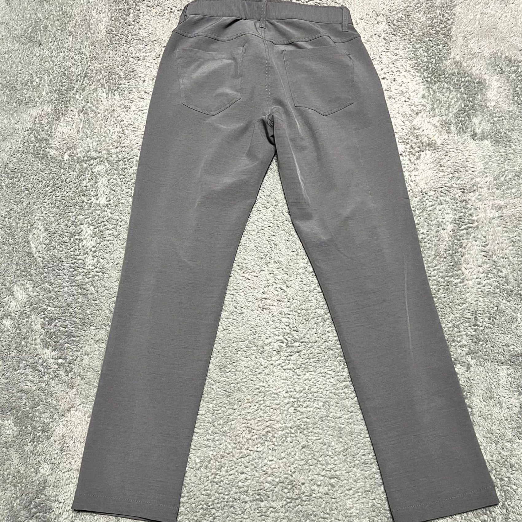 Asics BYLT Kinetic Pants Mens 30x29 Gray Stretch Chino Comfort Tech Premium Basics Ankle Mens Size US 30 / EU 46 - 4 Thumbnail