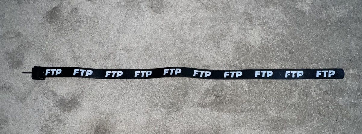 Fuck The Population Fuck The Population FTP Leather Black Belt - 36-40 Size 38 - 3 Thumbnail