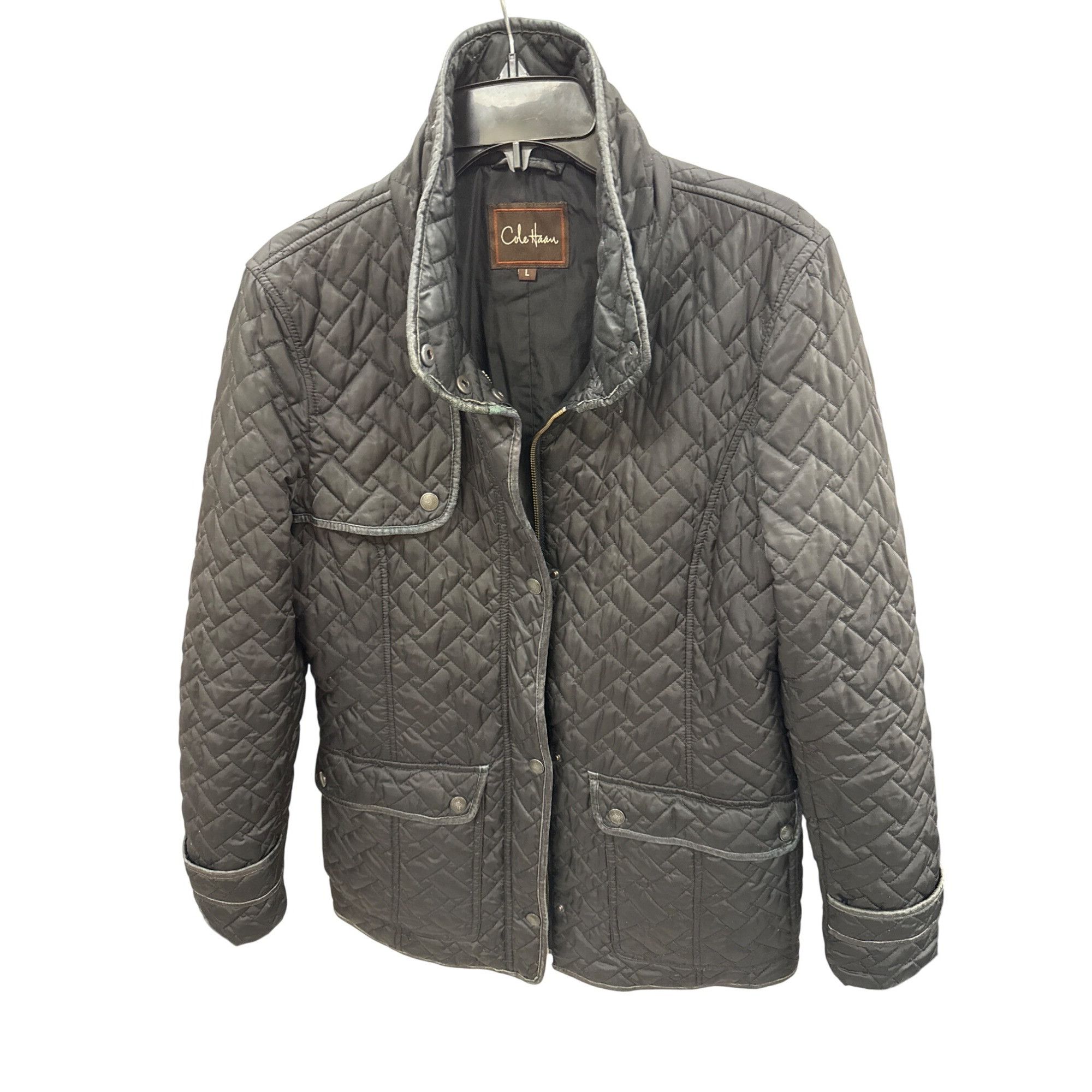 Cole Haan Cole Haan womans black Quilted inuslated coat jacket Size L Size L / US 10 / IT 46 - 13 Thumbnail