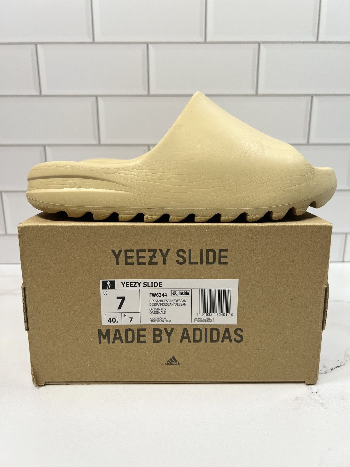 adidas gazelle silver green womens ADIDAS YEEZY SLIDE Bone Size 12 – Style Exchange Boutique PGH main image 0