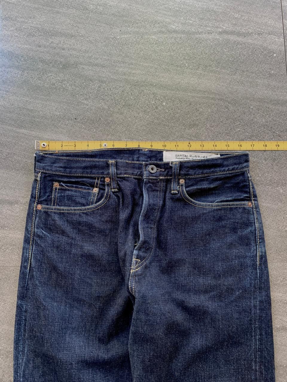 Kapital FREE TAX! Indigo Raw Denim Jeans Size US 34 / EU 50 - 15 Thumbnail