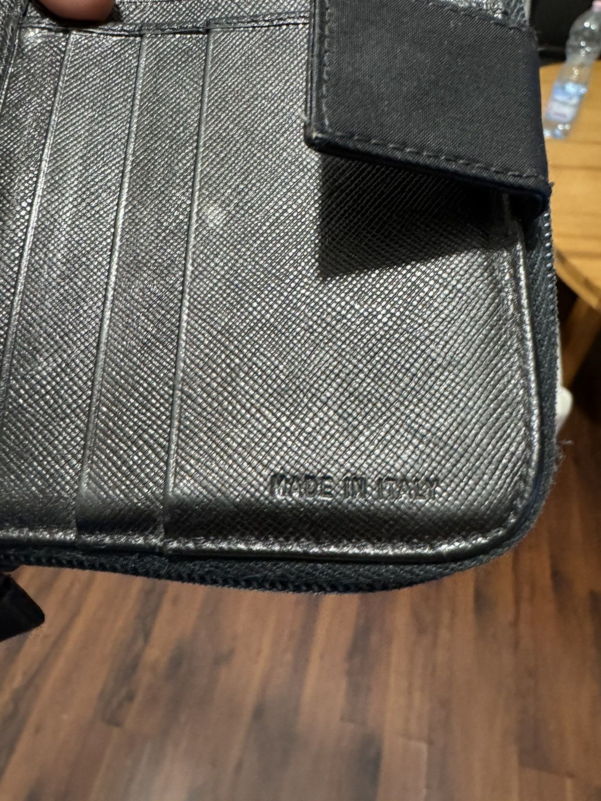 Prada Vintage Prada Nylon Big Wallet Black Logo Hype Designer Size ONE SIZE - 13 Thumbnail