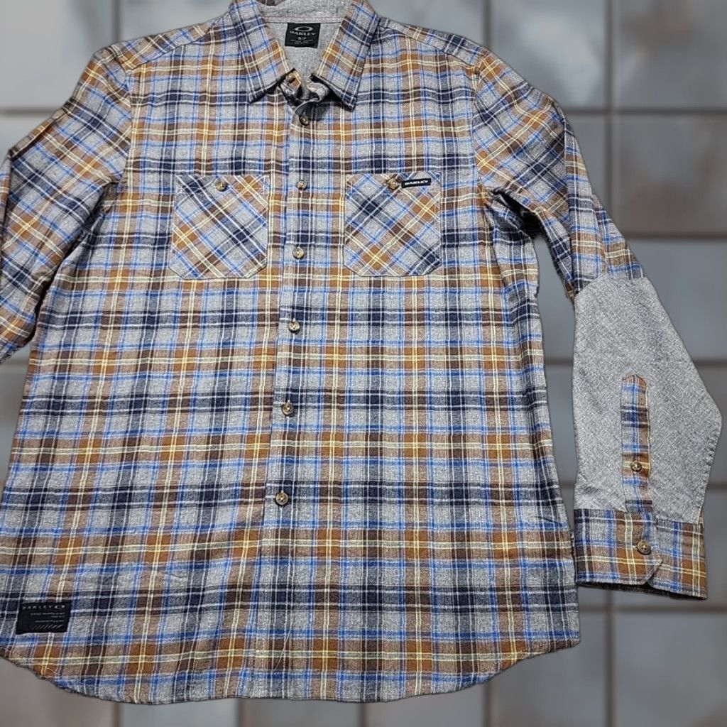 Oakley Oakley Flannel Shirt Mens Small Plaid Long Sleeve Button Up Casual Size US S / EU 44-46 / 1 - 1 Thumbnail