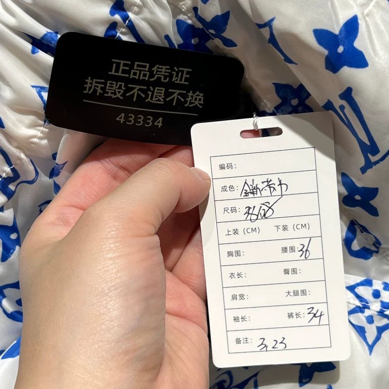 Louis Vuitton Louis Vuitton Blue and white presbyopic jogging shorts Size US 38 / EU 54 - 6 Thumbnail