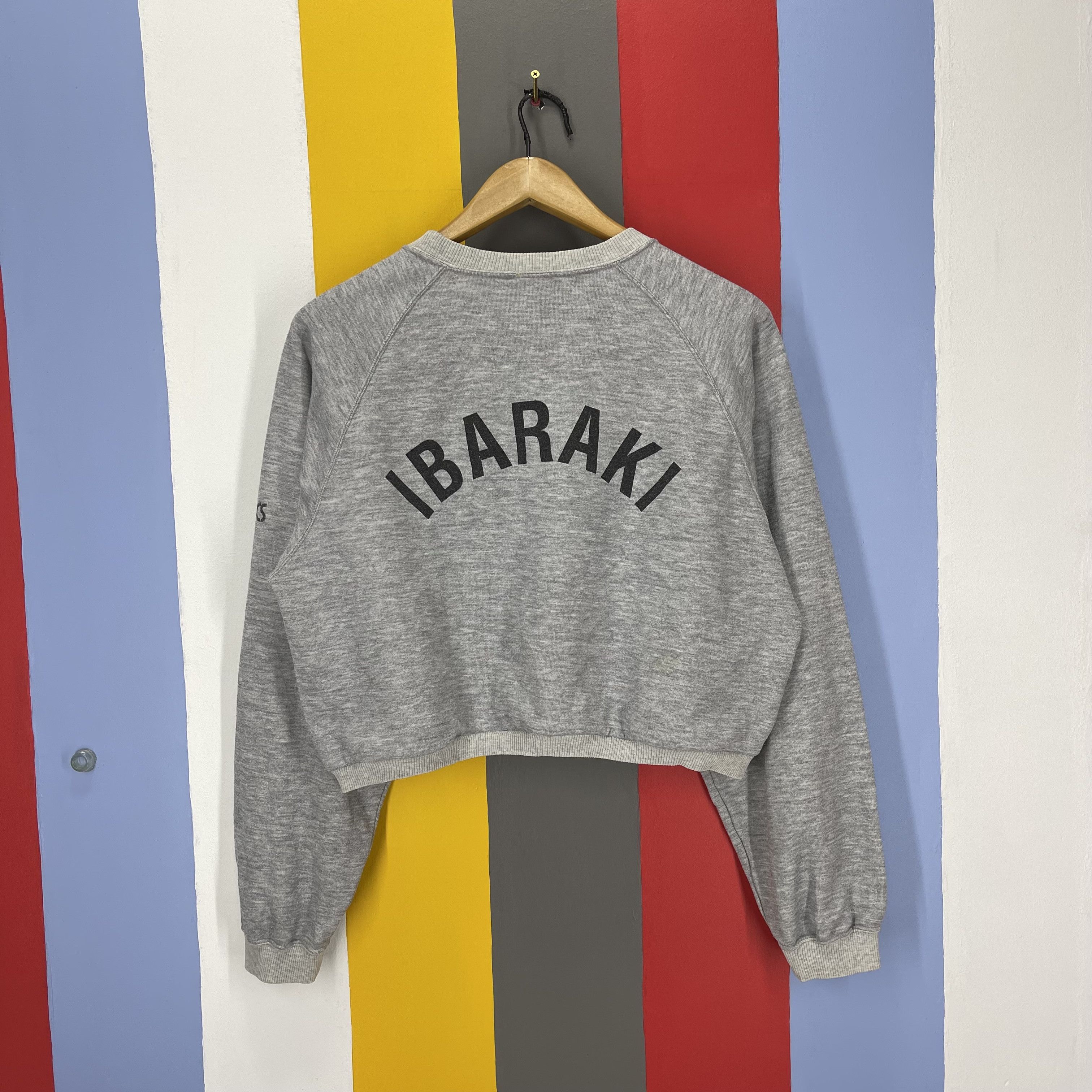 Asics 90s Vintage ASICS SAWAYAKA CUP Crop Sweatshirt #1260/AR Size L / US 10 / IT 46 - 8 Thumbnail
