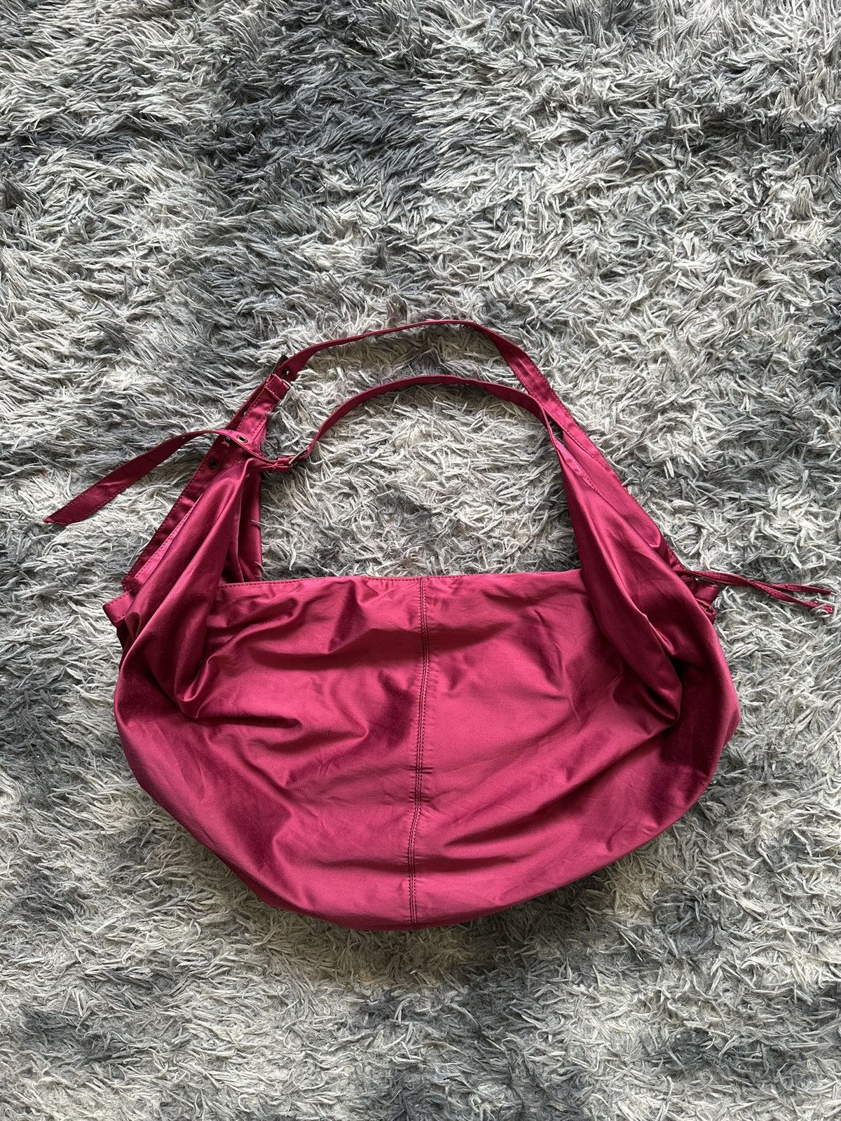 Japanese Brand 00's And A Japan 2 way cotton burgundy bag Size ONE SIZE - 16 Thumbnail