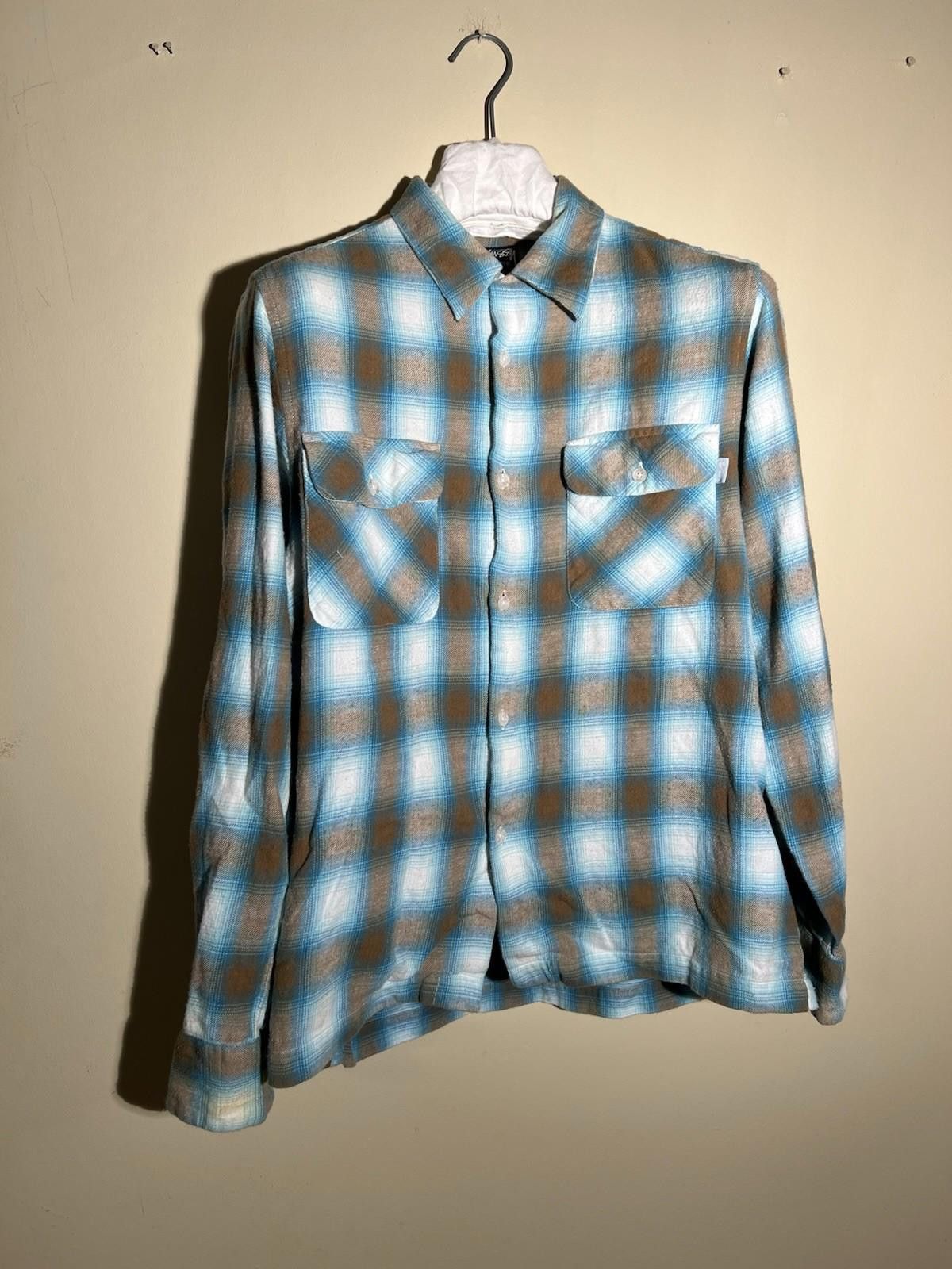 Stussy Vintage Stussy Button Down Plaid Flannel Shirt Medium Size US L / EU 52-54 / 3 - 3 Thumbnail