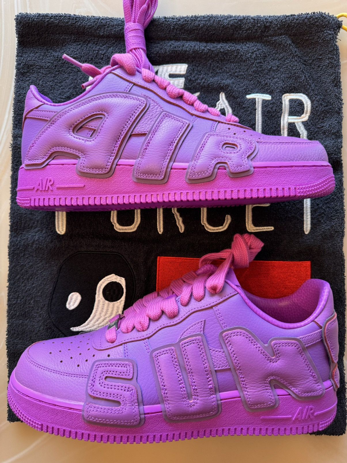 Pre-owned Cactus Plant Flea Market X Nike Fuchsia Cpfm Air Force 1 Shoes In Purple