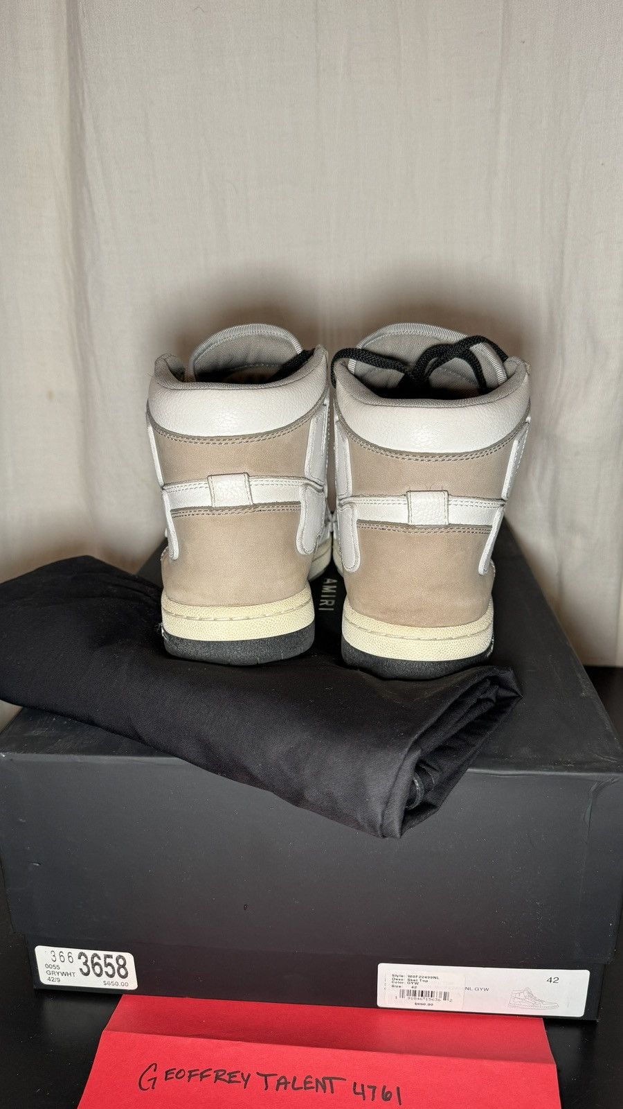 Amiri Amiri Skeleton High 'Slate Grey' - Size 9 US Size US 9 / EU 42 - 3 Thumbnail