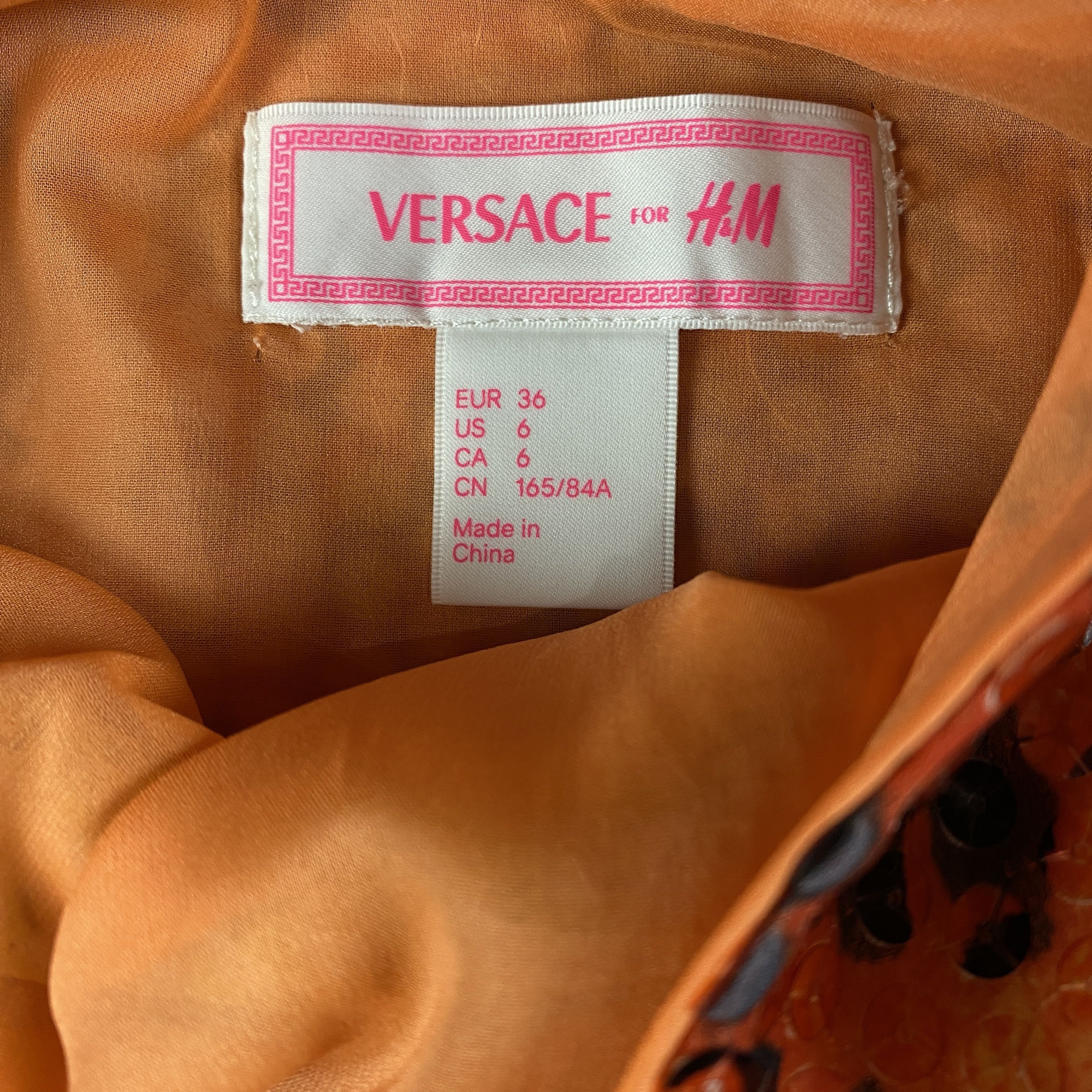 H&M × Versace Womens Sleeveless Dress Versace x H&M Size EU 36 Polyester Size XS / US 0-2 / IT 36-38 - 4 Thumbnail
