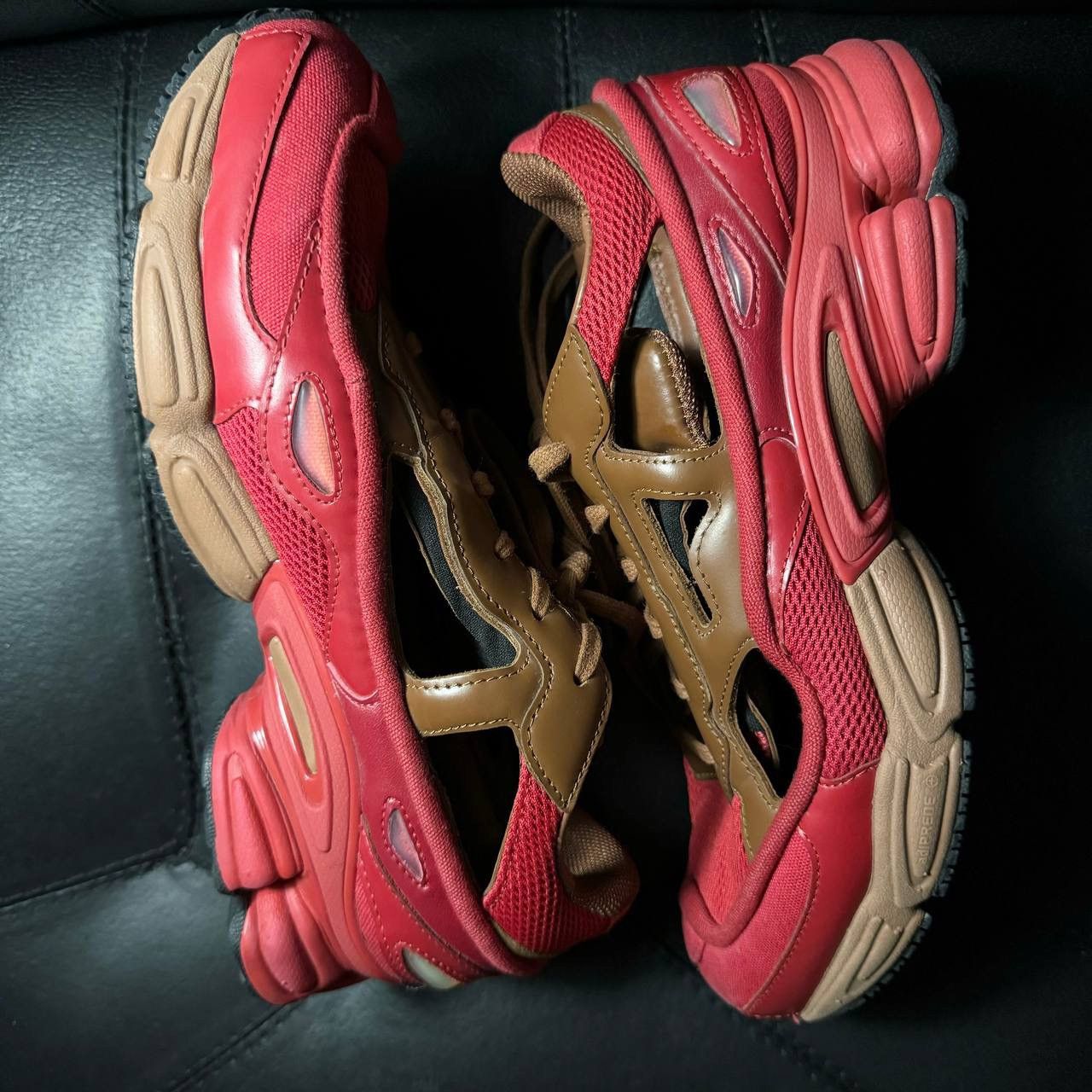 Adidas × Raf Simons 7,5us Adidas Raf Simons ozweego replicant red brown Size US 7.5 / EU 40-41 - 5 Thumbnail