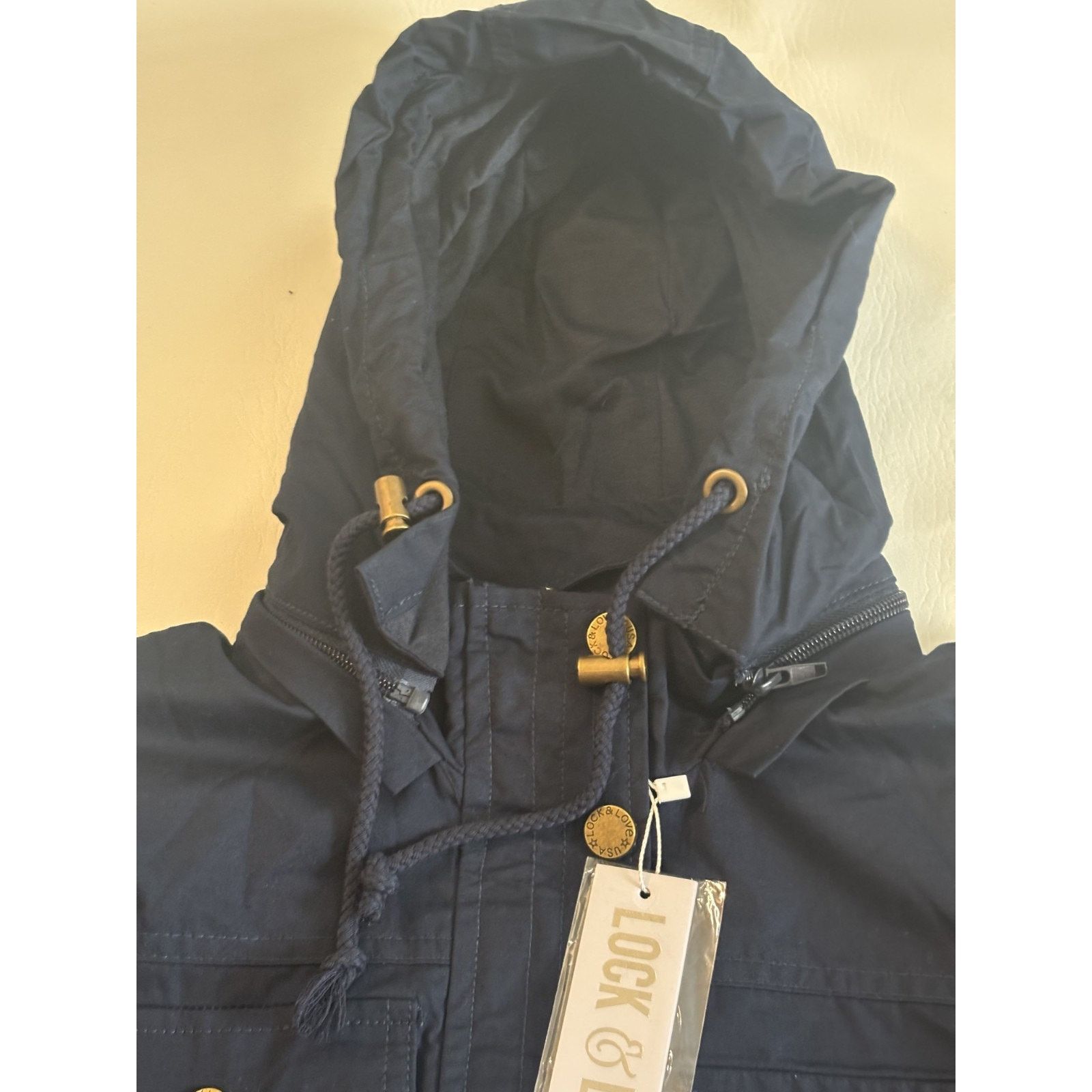 Lock & Co Hatters Lock and Love Anorak Detachable Hood L Army Jacket Blue NWT Size L / US 10 / IT 46 - 6 Thumbnail