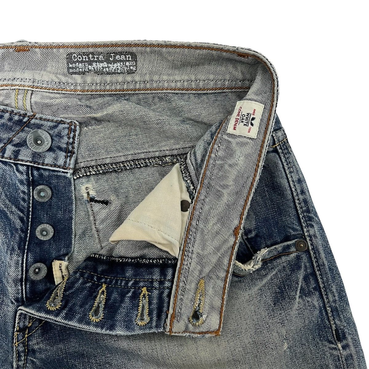 Volcom Selvedge Jeans Volcom Contra Jean White Oak Cone Denim Size US 30 / EU 46 - 8 Thumbnail