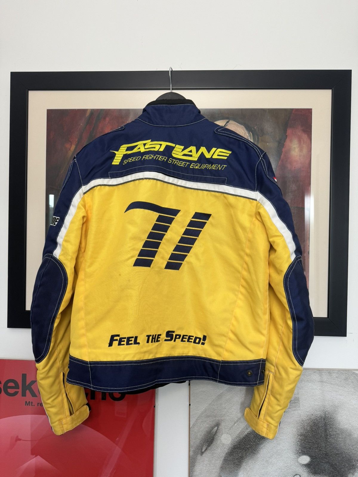 Hype × Racing × Vintage Vintage Y2k Bomber Racing Jacket