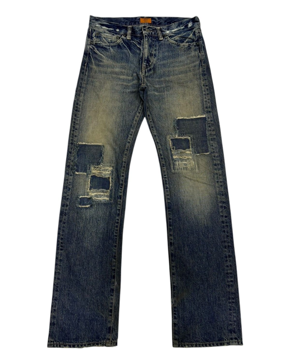 Japanese Brand × Number (N)ine Vintage Boro Patchwork Jeans OMNIGOD Denim Kapital Design Size US 30 / EU 46 - 3 Thumbnail