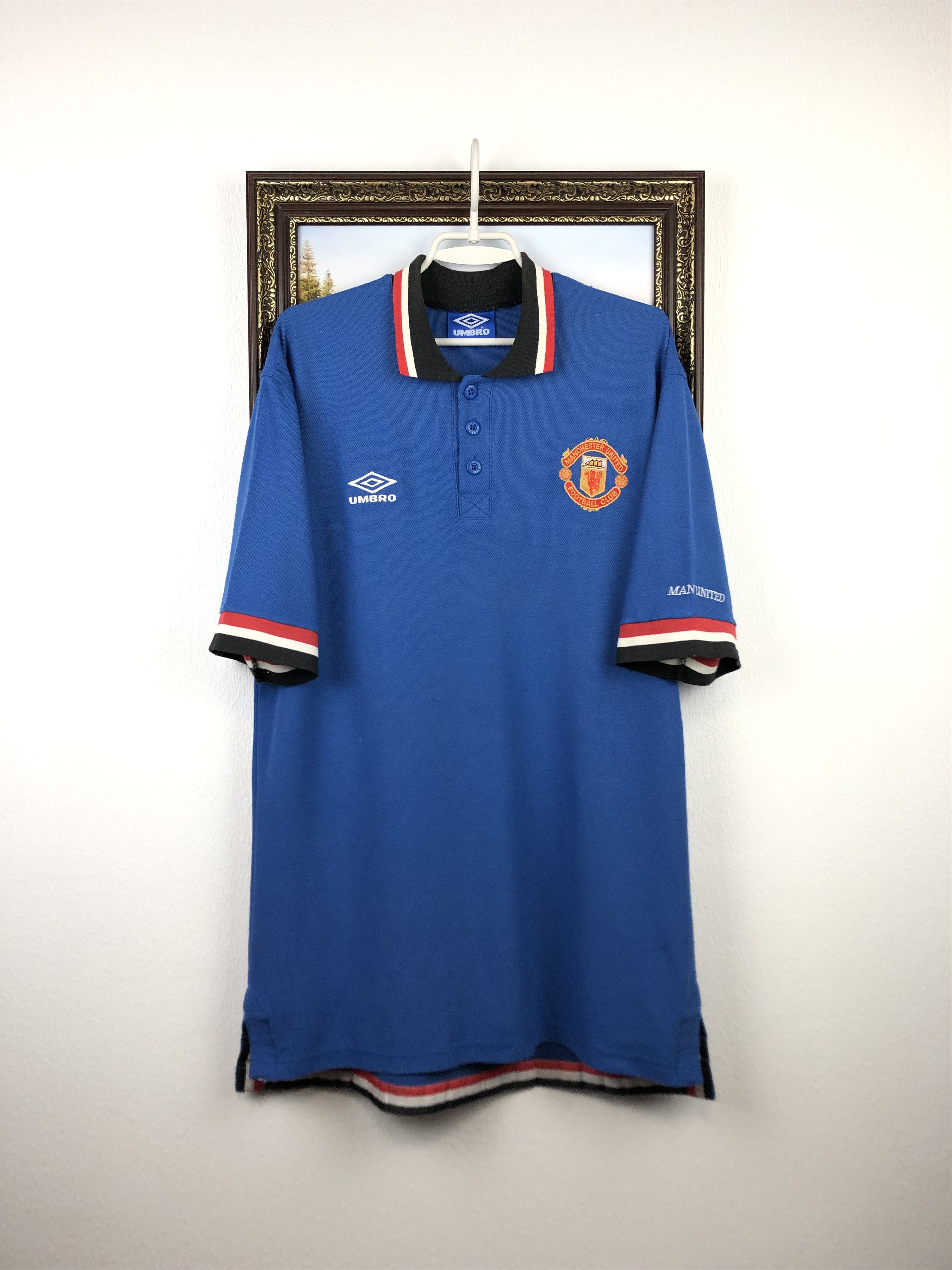 Umbro Vintage 90's Manchester United Football Shirt Soccer Jersey Size US XL / EU 56 / 4 - 1 Thumbnail
