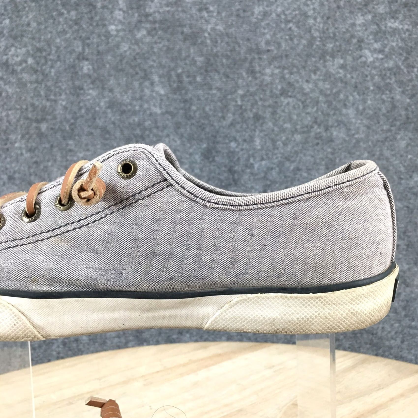 Sperry Sperry Top Sider Shoes Womens 7M Pier View Sneakers Gray Canvas Low Top Size M / US 6-8 / IT 42-44 - 6 Thumbnail