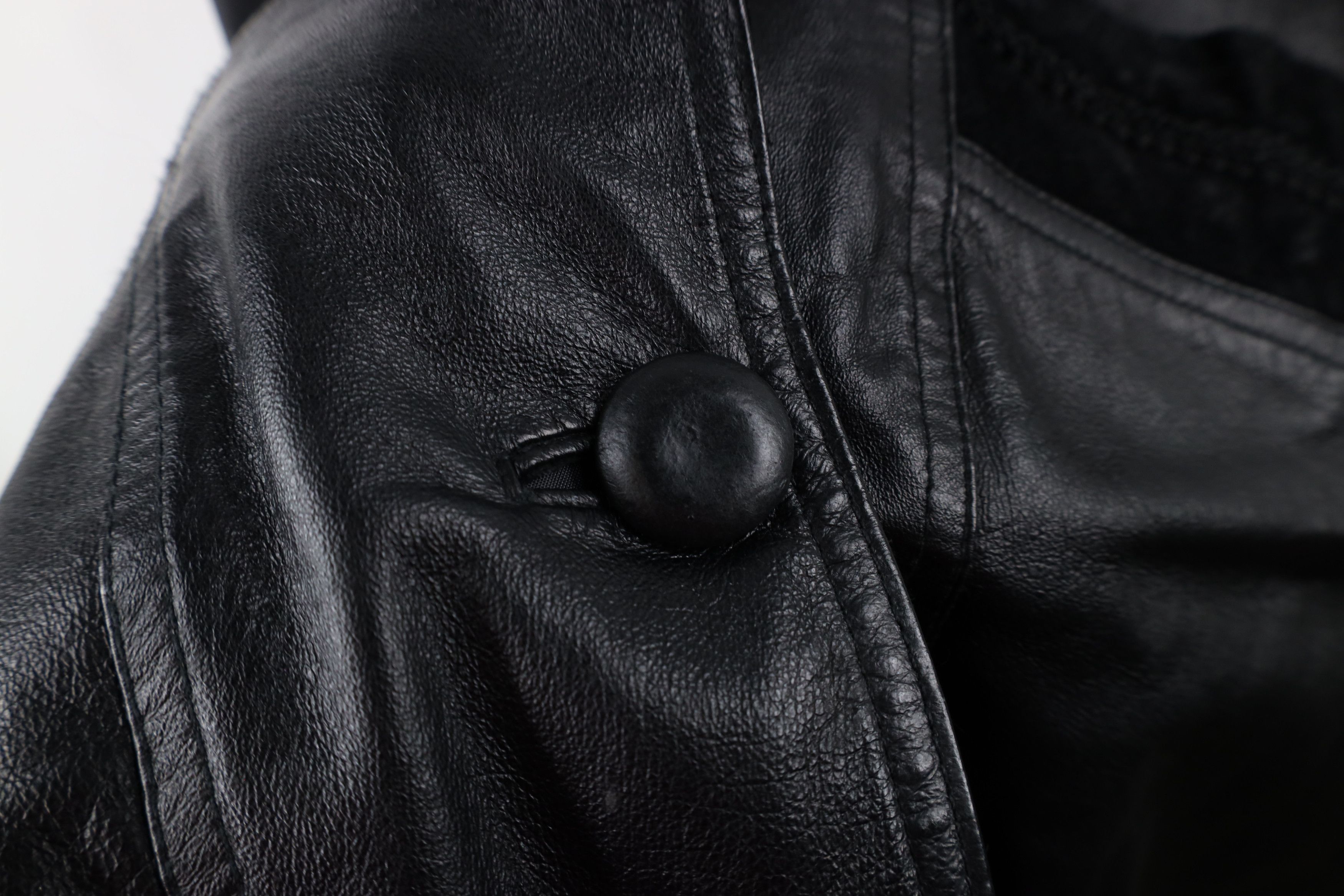 Vintage Vintage 90s Streetwear Paisley Leather Trench Coat Jacket Size M / US 6-8 / IT 42-44 - 9 Thumbnail