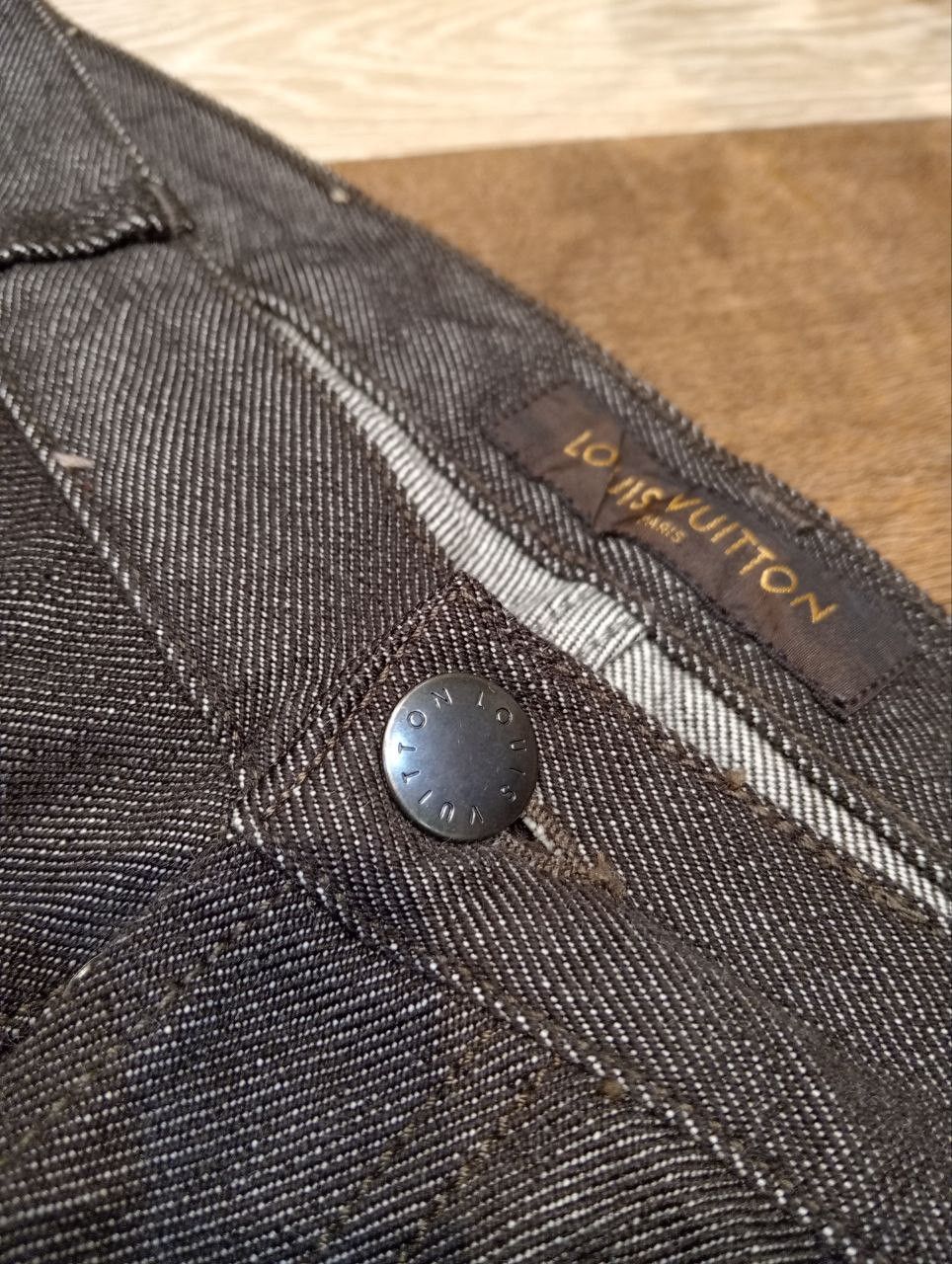 Louis Vuitton LUXURY LOUIS VUITTON COMBINE WOOL COTTON DENIM PANTS Size US 34 / EU 50 - 8 Thumbnail