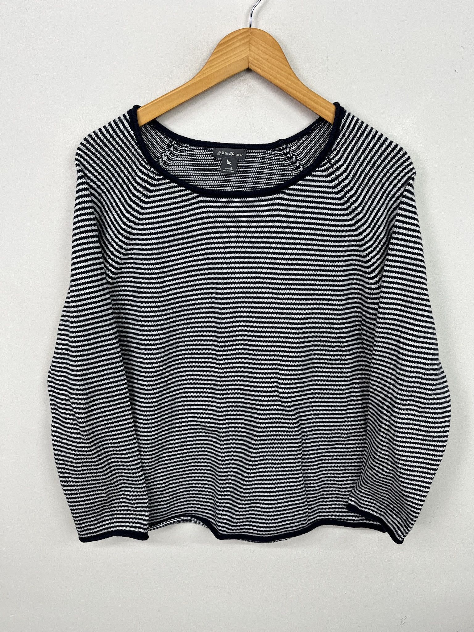 Eddie Bauer Vintage Eddie bauer Blue White Striped Sweater Size S Size US S / EU 44-46 / 1 - 1 Thumbnail