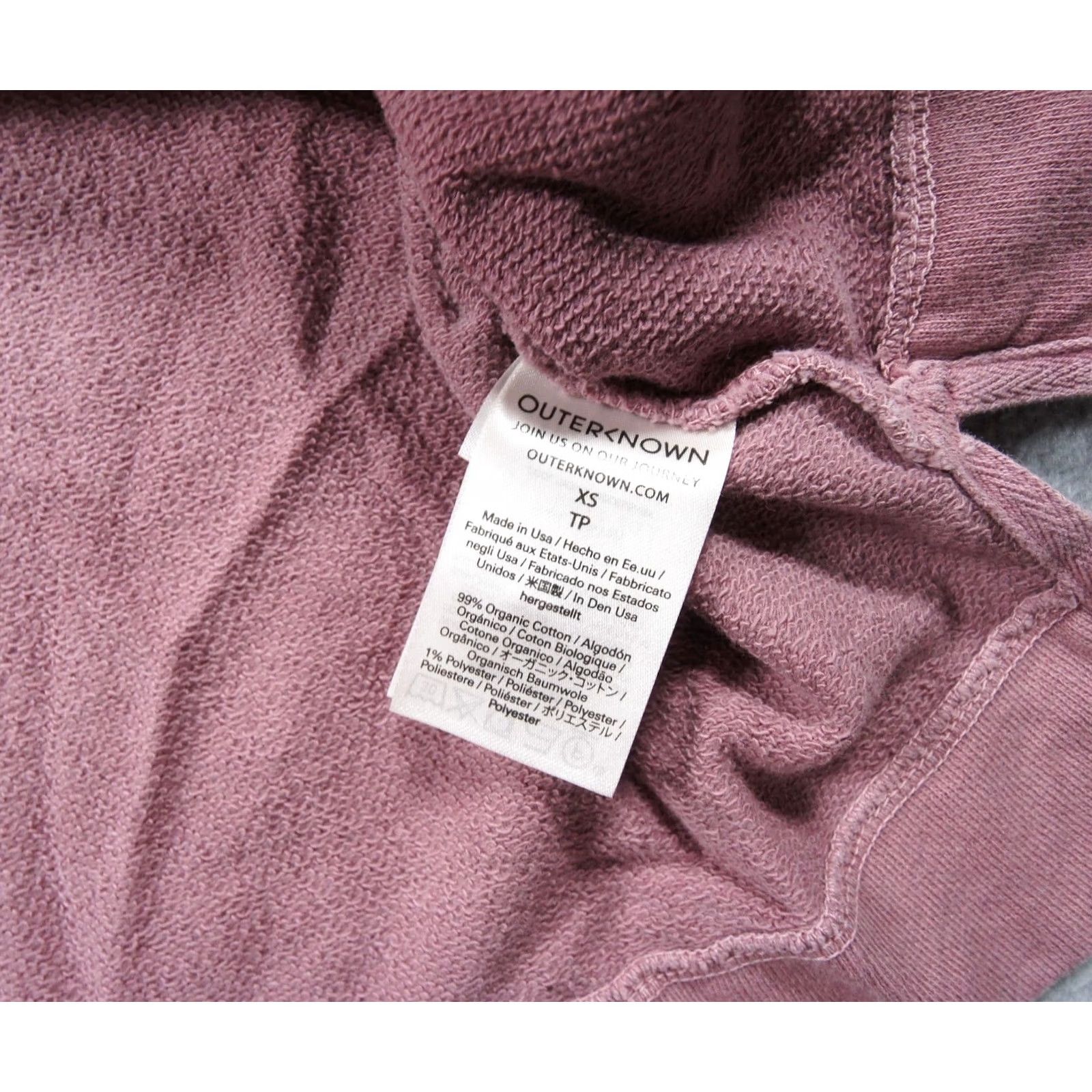 Outerknown Outerknown Hoodie Womens XS Oversized Pink Pullover Hooded Henley Outdoors Sweatshirt Shirt Size XS / US 0-2 / IT 36-38 - 6 Thumbnail