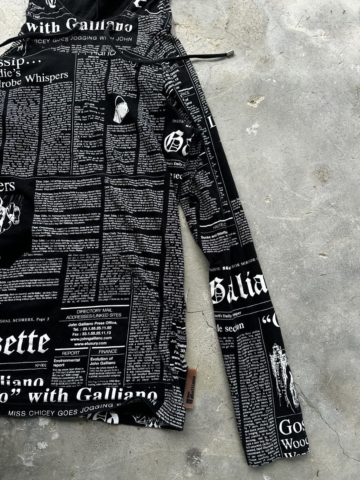 John Galliano John Galliano Gazette Newspaper Hoodie Size US S / EU 44-46 / 1 - 7 Thumbnail