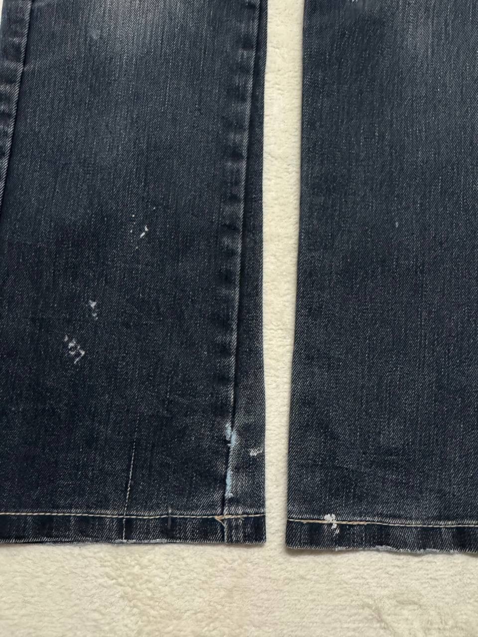 Japanese Brand GRUNGE CRAZY Japanese Thrashed Distressed Slim Skinny Jean Size US 33 - 10 Thumbnail
