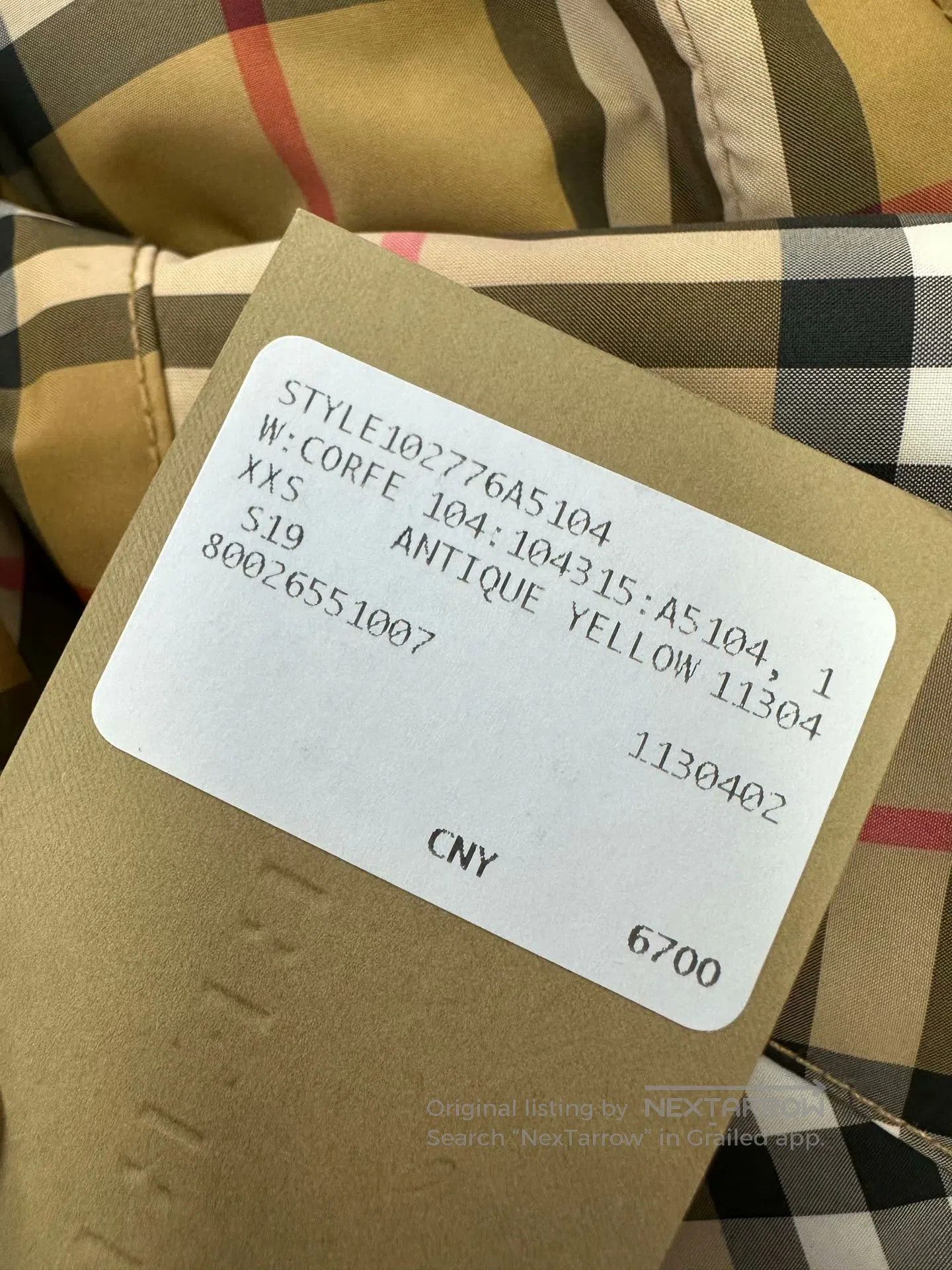 Burberry Burberry Khaki check patterned zipper jacket| Size XXS / US 00 / IT 34 - 4 Thumbnail