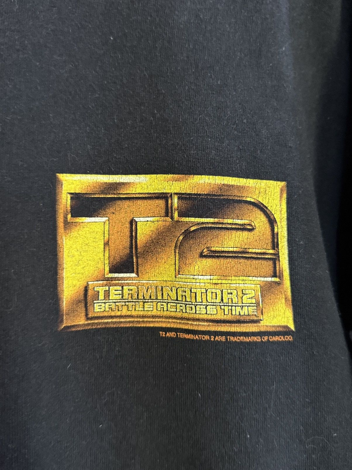 Expert Horror Vintage 90s Terminator 2 Movie Flame Faded Tee Size US L / EU 52-54 / 3 - 11 Thumbnail