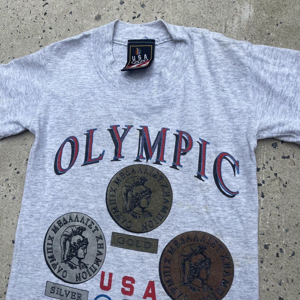 USA Olympics Vintage 90s OLYMPIC GAMES MEDAL Single Stitch Shirt Size US XXS / EU 40 - 2 Thumbnail