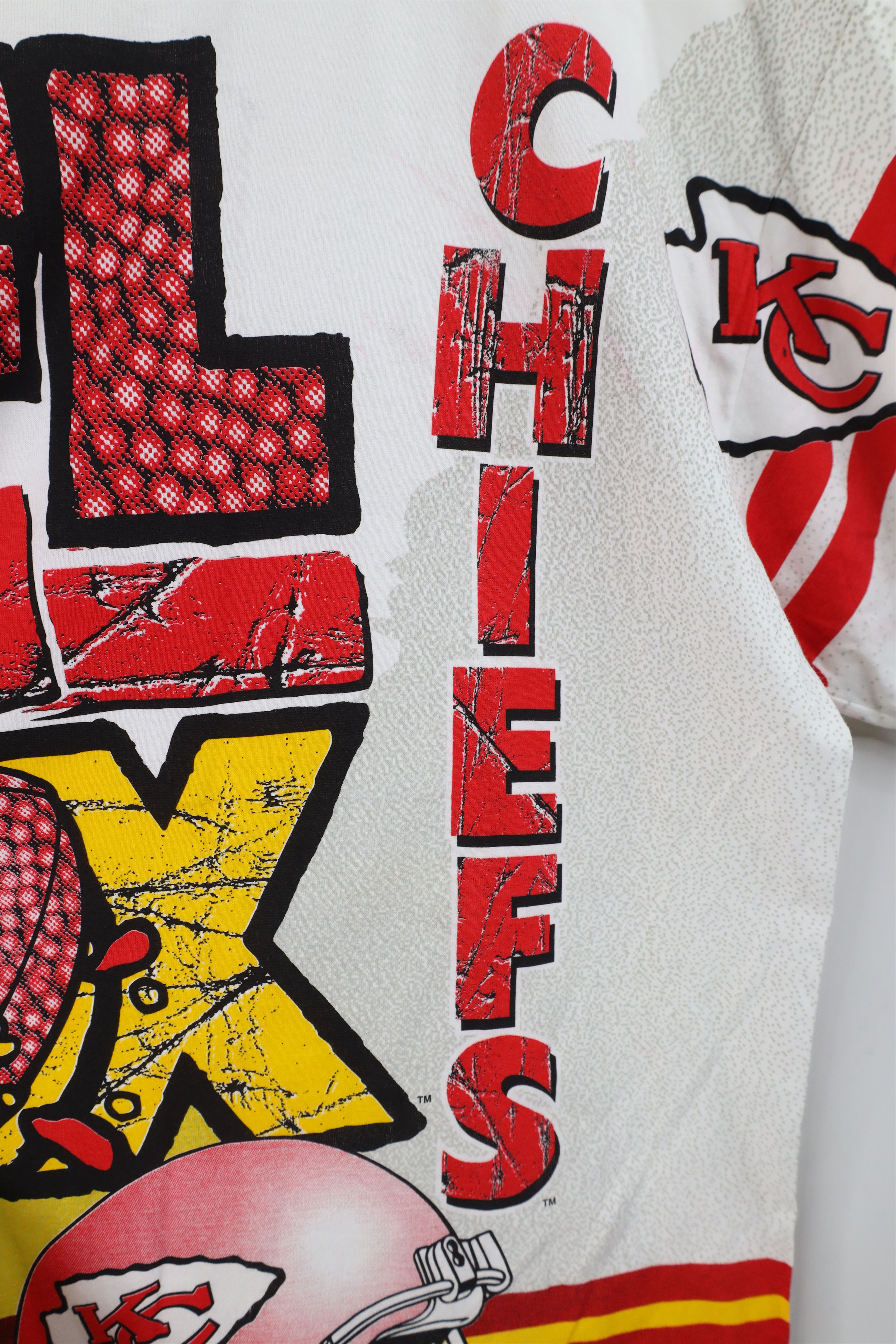 Vintage Vintage 90s City Chiefs Football All Over Print T-Shirt USA Size US XL / EU 56 / 4 - 10 Thumbnail