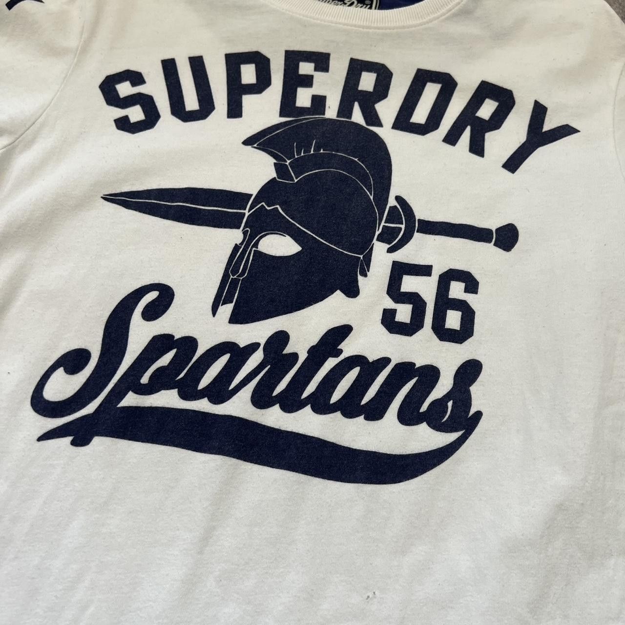 Superdry Superdry Spartans white and blue cotton t-shirt rap hip hop Size US M / EU 48-50 / 2 - 3 Thumbnail