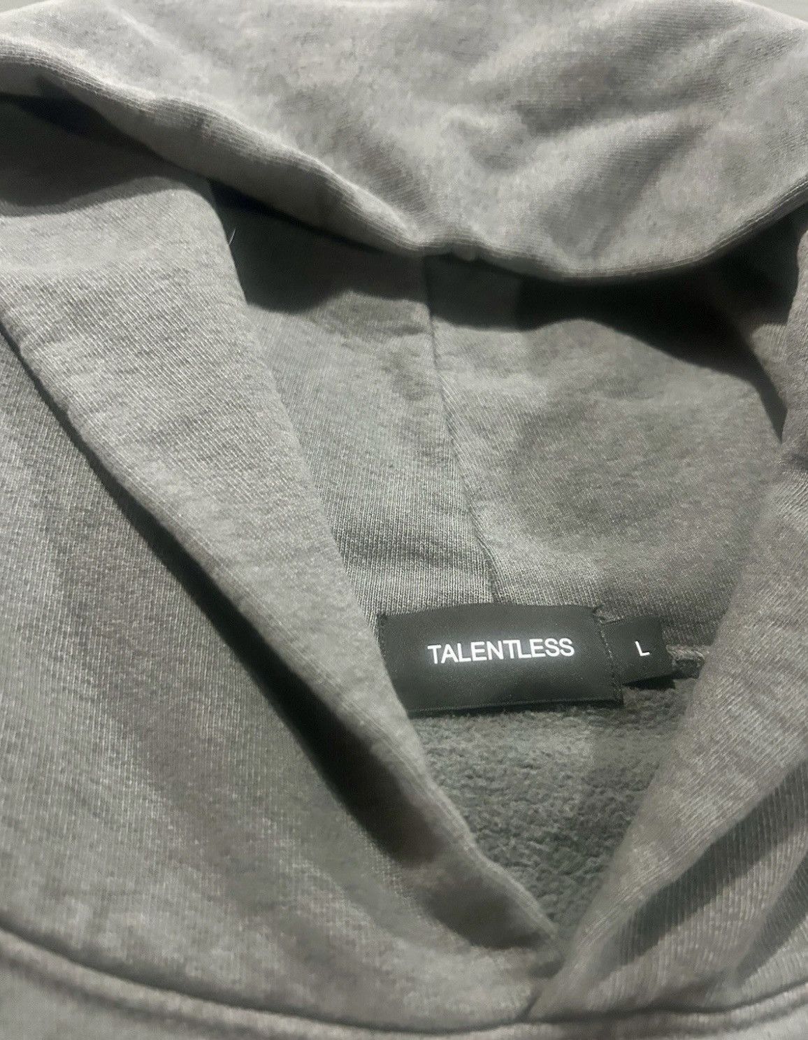 Talentless Talentless Men's Heavyweight Embroidered Hoodie – Steel Grey Size US L / EU 52-54 / 3 - 14 Thumbnail