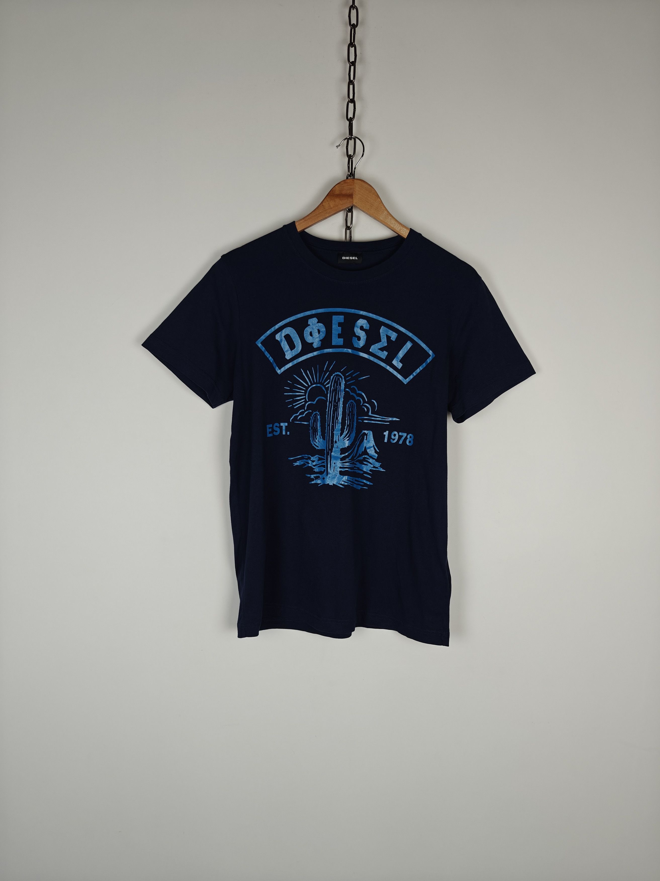 Diesel Diesel T-Shirt Big Print Tee Crew Navy size L Size US L / EU 52-54 / 3 - 1 Thumbnail