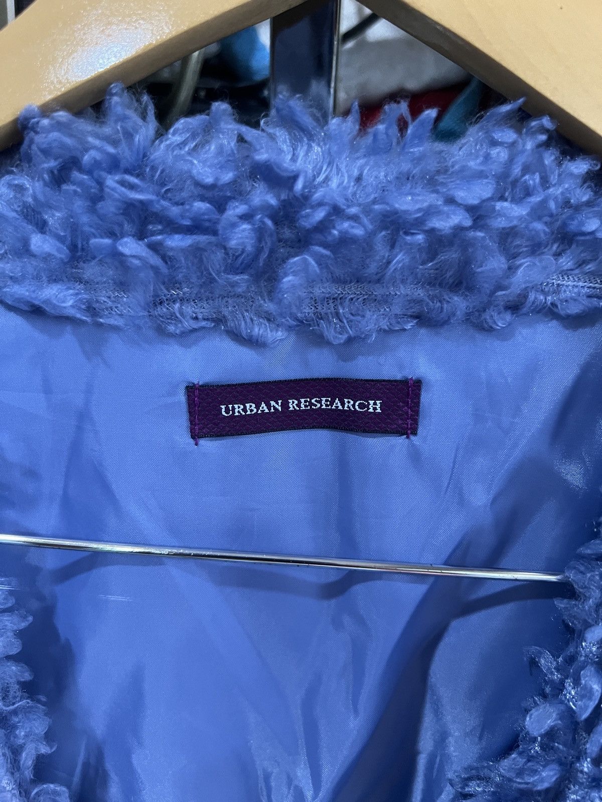 URBAN RESEARCH DOORS 🔥Urban Research Buttonless Light Sherpa Cardigan Size US XL / EU 56 / 4 - 12 Thumbnail