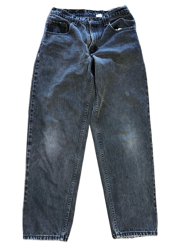 Levi's Vintage 560 Black Levi's Loose Fit Tapered Leg Denim Jeans Size US 30 / EU 46 - 1 Thumbnail